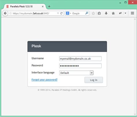 MyDomain Login.